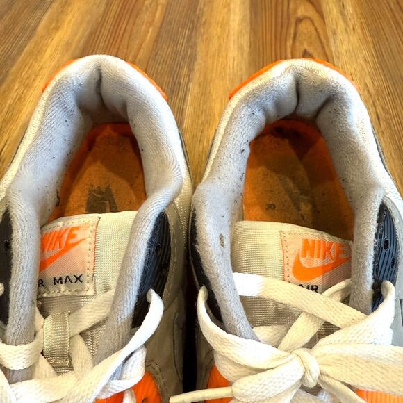 Nike Air Max 90 Recraft Total Orange - Men's Size 10.5 (CW5458-101) - Picture 3 of 13